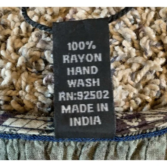 Sacred Threads Patchwork Dress Women S/M Paint Brush‎ Art AOP A Line Boho Hippie - Picture 9 of 10